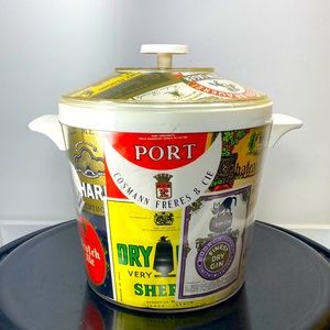 ICE Bucket - Vintage Johnny Walker, Holstein, Beehive, etc label decoration